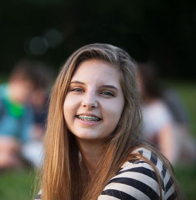 A patient of Byrd Adkins D.D.S. Smile Company dentist office who received braces in Amarillo, TX